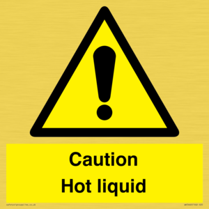 Caution Hot liquid